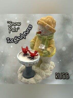 Russ "Snow Pals" Ice Sculptures Snowman Figurine